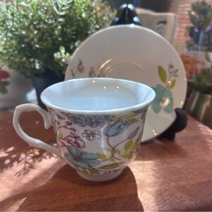 Bentleys Floral Porcelain Cup & Saucer